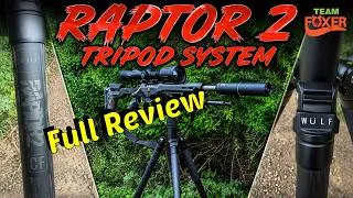 Thumbnail: Tall SHOOTING TRIPOD,  Wulf Raptor 2. Very stable, feature packed. Lightweight Carbon, FULL REVIEW.