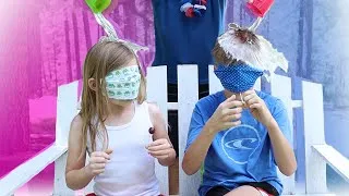 Thumbnail: Brother vs. Sister - Blindfold Sucker Taste Test Challenge