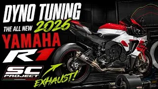 Thumbnail: We Dyno Tuned the NEW 2026 Yamaha R1 with SC Project Exhaust!