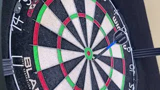 Thumbnail: When your first dart isn’t great, but is IS a great marker! #bullseye #darts @TargetDarts180 