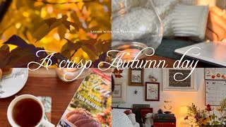 Thumbnail: Hello Fall 🍂 | A cozy Autumn day vlog 🍁| Books, Flowers, Art, Teatimes and Cooking 🧡