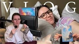 Thumbnail: READING VLOG: a week reading YA fantasy, chatting about books, binging book series & drinking tea