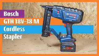 Thumbnail: Bosch GTH 18V-38 M Cordless Wood Stapler Power of Pneumatic Stapler Without Compressors  #boschtools