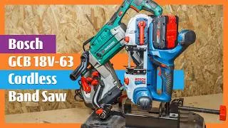 Thumbnail: Bosch GCB 18V-63 Cordless Band Saw Comparison cutting with the Parkside electric saw #boschtools