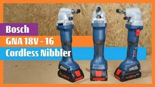 Thumbnail: Bosch GNA 18V-16 E Cordless Nibbler metal cutting performance equal to 700 W  #boschtools