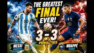 Thumbnail: 🏆 Messi vs Mbappé: The Greatest FIFA World Cup Final Ever! 😱 | Argentina vs France 2022