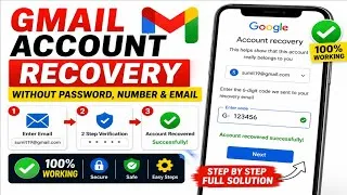 Thumbnail: Gmail Account Recovery Without Verification Code | Gmail Account Recover Kaise Kare? Latest Method