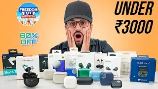 Thumbnail: Don't Waste Money⚡️Only 3 Best Earbuds Under 3000 On Flipkart  Freedom Sale⚡️Best TWS Under 3000