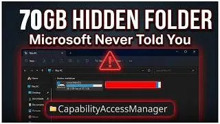 Thumbnail: Windows Has a Hidden 70GB Folder Microsoft Never Told You About (Fix It Now)