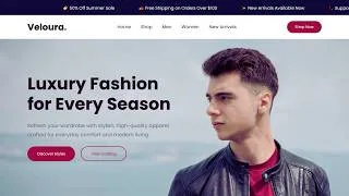 Thumbnail: Simple Responsive Website Using HTML And CSS | Landing Page Design | eCommerce Website