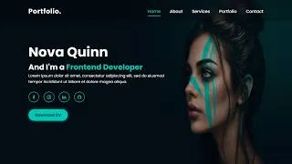 Thumbnail: Build a Modern Responsive Portfolio Website Using HTML, CSS & JavaScript