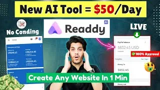 Thumbnail: 😱 Build Any Website in 1 Min with AI (LIVE Proof) | Readdy AI Tutorial | Make Website Without Coding