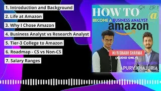 Thumbnail: [PODCAST] Tier3 College to Amazon, Roadmap, Life here | Tech Birdie