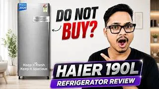 Thumbnail: Haier 190L Direct Cool Single Door Refrigerator Review | Should you buy Haier 190L Fridge?