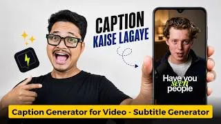 Thumbnail: Caption Generator for Video | Caption Kaise Lagaye | Subtitle Kaise Lagaye | Subtitle Generator