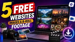 Thumbnail: 5 FREE Websites for YouTube Videos 🎥 | Images & B-Roll FootageDescription btaye
