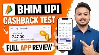 Thumbnail: Bhim Upi App Review | Bhim Upi live Cashback test | Best Secure UPI App In India | Bhim upi app