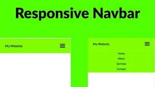 Thumbnail: CREATE A SIMPLE RESPONSIVE NAVBAR USING HTML, CSS, AND JAVASCRIPT