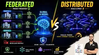 Thumbnail: How Hospitals Train AI Without Sharing Patient Data | Federated vs Distributed Learning