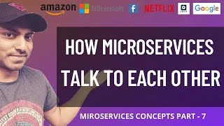 Thumbnail: MICROSERVICES ARCHITECTURE | INTER MICROSERVICES COMMUNICATION | PART - 7