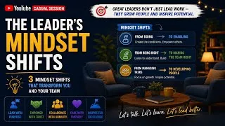 Thumbnail: top 3 Leadership mindset shifting aspects, Dr Ghoniem Lawaty