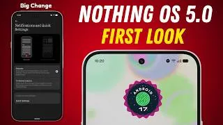 Thumbnail: Nothing OS 5.0 First Look: Notifications & Quick Settings Can Be Separated ! 🚀