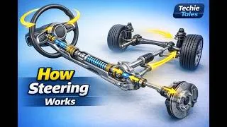 Thumbnail: How Car Steering Works – In Simple Explanation #techietales #cartech  #steeringsystem