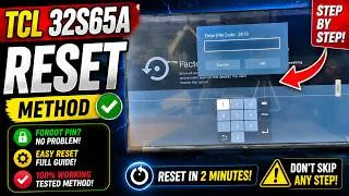 Thumbnail: TCL 32S65A Reset Method 🔥 Factory Reset Without Confusion | Easy Step-by-Step Guide