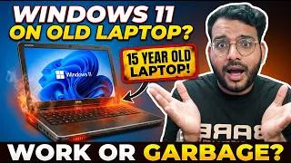 Thumbnail: I Installed Windows 11 on a 15-Year-Old Laptop… 😱 DON'T Throw Your Old Laptop!