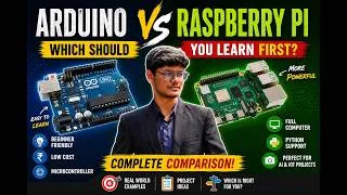 Thumbnail: 🚀Arduino vs Raspberry Pi for Students | Which is Better to Start With? | Tech K7
