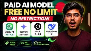 Thumbnail: ChatGPT, Gemini, Grok & DeepSeek Premium | ফ্রি ব্যবহার করুন! 🔥 (Bangla Tutorial)