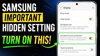 Thumbnail: Turn ON This Important Samsung Hidden Setting!