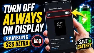 Thumbnail: Turn OFF Always On Display on Samsung Devices!