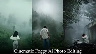 Thumbnail: Trending cinematic fog ai photo editing | Cinematic foggy forest ai prompt | Chatgpt photo editing