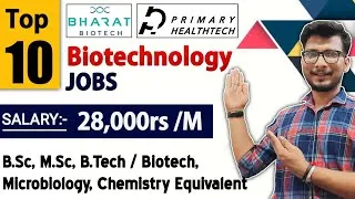 Thumbnail: Biotechnology jobs | biotechnology career | biotech jobs | biotechnology job vacancy 2023 | Bio Jobs