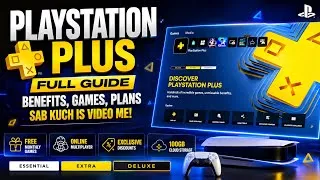 Thumbnail: PlayStation Plus 2026 Games 🎮 Essential, Extra & Deluxe Explained in Hindi🔥