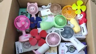 Thumbnail: Lots of Mini Fans Handheld Portable New Mini Fan Collection 