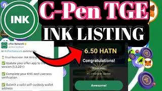 Thumbnail: cPEN Network INK Update। Cpen INK TGE  Update I cPen HATN Update। cPEN Network Update ।