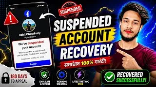 Thumbnail: Facebook account suspended 180 days | Facebook 180 days suspended problem | Facebook