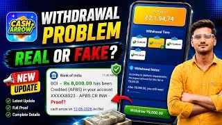 Thumbnail: Cash arrow withdrawal kaise kare | cash arrow earning app real or fake 