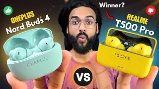 Thumbnail: Oneplus Nord Buds 4 vs Realme T500 Pro🔥Which one should You Buy ? | Best TWS Under ₹3000 ?