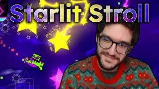 Thumbnail: Starlit Stroll (Top 90 Extreme Demon) by Enfur & Cork | 12 Demons of Christmas #5 | Geometry Dash