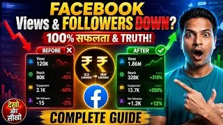 Thumbnail: Facebook Reach Down Kyu Ho Raha Hai? Facebook Views Kaise Badhaye (2026 Update)