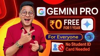 Thumbnail: Google Gemini AI Pro Free Access for Everyone! | No Student ID or Email Needed