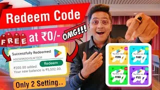Thumbnail: Free Redeem Codes for Playstore at ₹0/- | How to get free google redeem code Special Giveaway