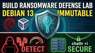 Thumbnail: How to Build a Ransomware Defense Lab on Debian 13   Immutable Backups & Real Time File Monitoring