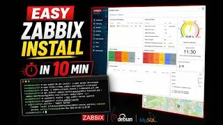 Thumbnail: How to Install Zabbix 7.4 on Debian 13