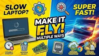 Thumbnail: Purana Laptop Phenkna Mat! 😲 Make Old PC 10x Faster (Free Method) | Punjab Tech TV