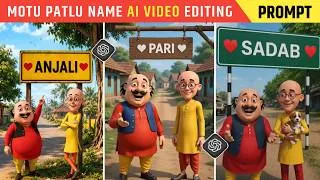 Thumbnail: Instagram Trending Motu Patlu Wala Name Ai Video Kaise Banaye🤩🔥| Viral Motu Patlu Name Video Editing
