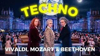 Thumbnail: MOZART, VIVALDI & BEETHOVEN IN TECHNO 🎹| LUNAR TRINITY | Study & Energy Playlist